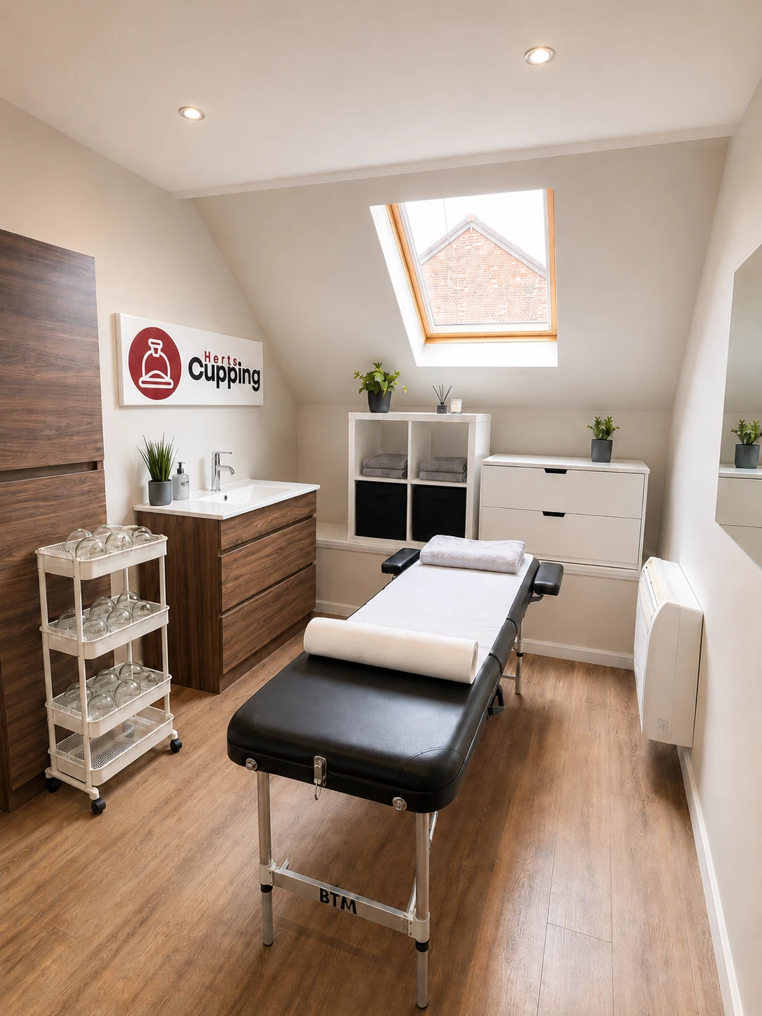 Private Herts Cupping treatment room in St Albans