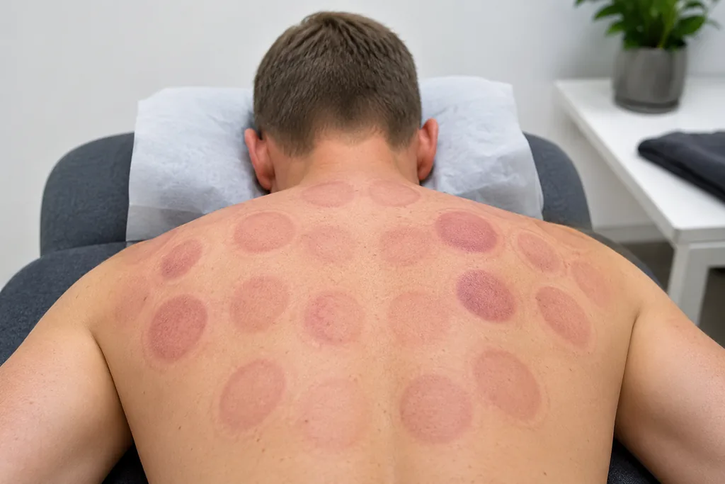 Cupping marks usually fade naturally over several days