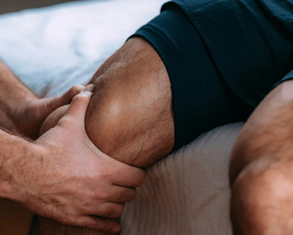 Focused lower-body recovery around the knee and leg